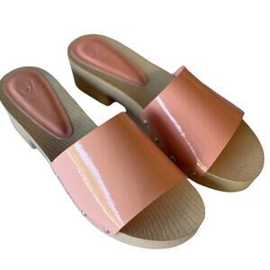 Sandals Dirty Laundry Summer Slide, Patent leather, Blush, NEW in Box, Sz 9.5